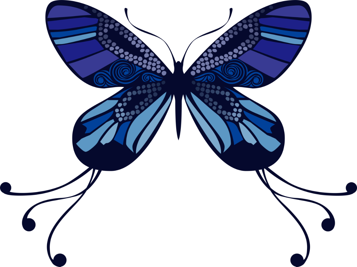 舞台公演「いずこをはかと」蝶イラスト2