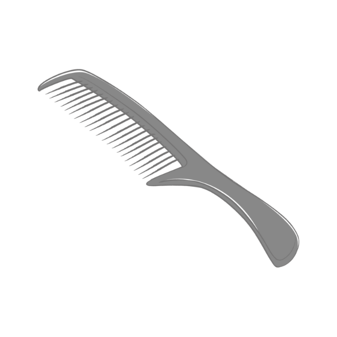 女性用かつらプレゼントイラスト2